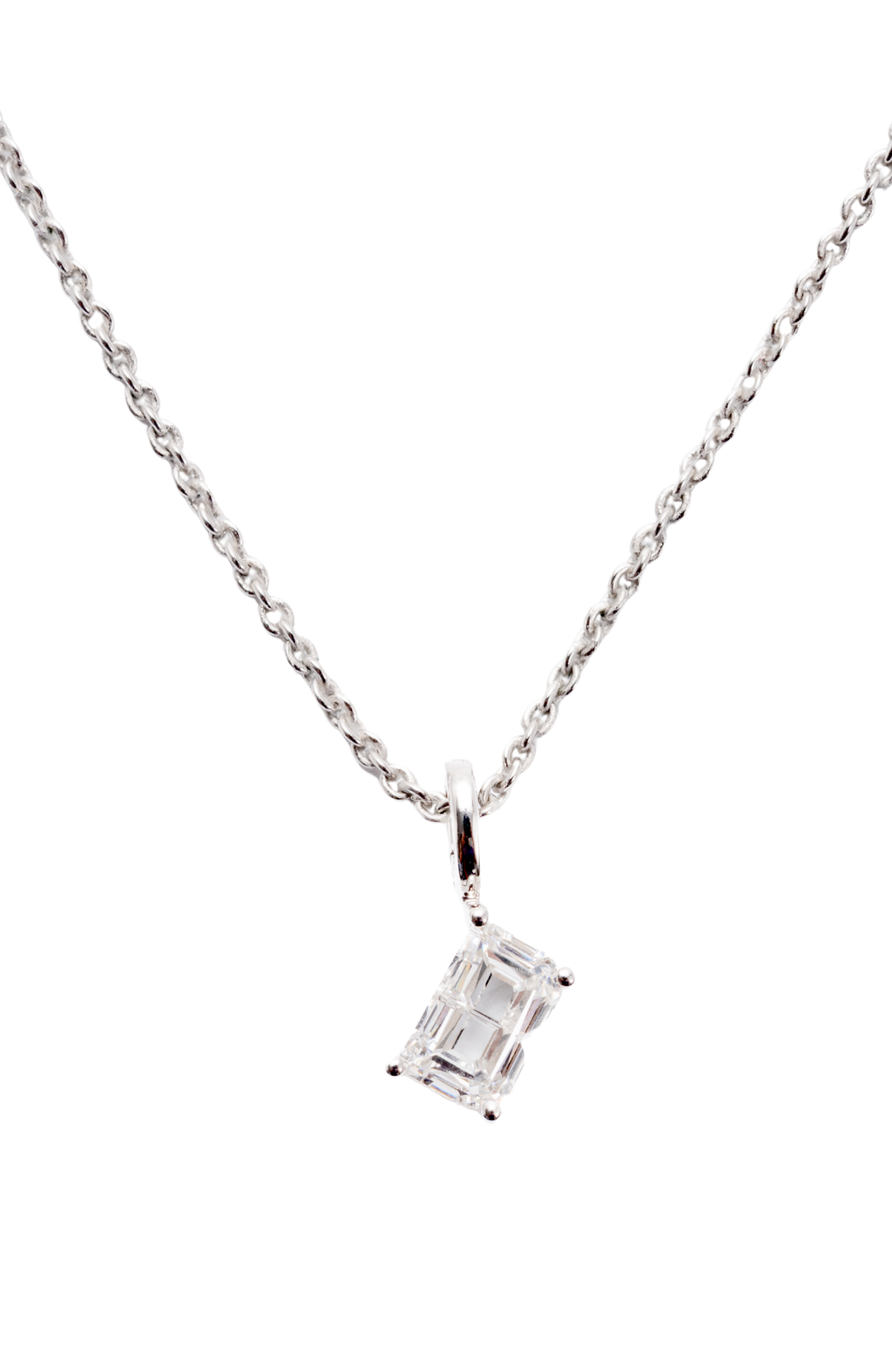 Radiant Asscher-Cut Solitaire Pendant Necklace, CUSTOM