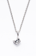 Radiant Asscher-Cut Solitaire Pendant Necklace, Letter D