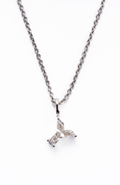 Radiant Asscher-Cut Solitaire Pendant Necklace, Letter Y